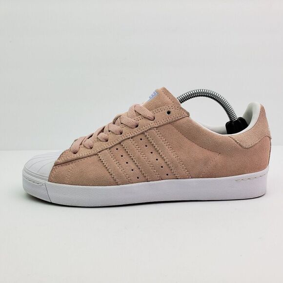 Adidas Superstar Vulc ADV Mens Sz 6.5 Womens Sz 7.5 Pale Pink Suede Skate Shoes main image 12